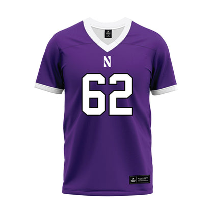 Northwestern - NCAA Football : Adrian-Izic Oratokhai - Purple Premium Football Jersey