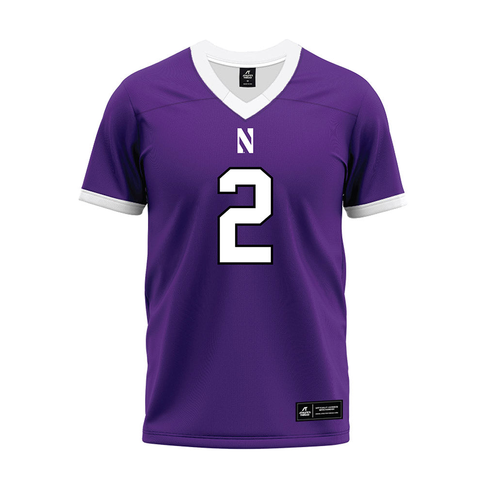 Northwestern - NCAA Football : Fred Davis II - Purple Premium Football Jersey-0