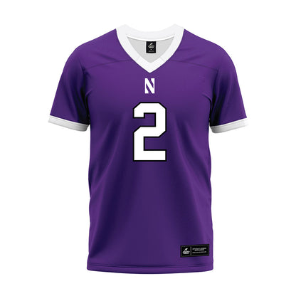 Northwestern - NCAA Football : Fred Davis II - Purple Premium Football Jersey-0