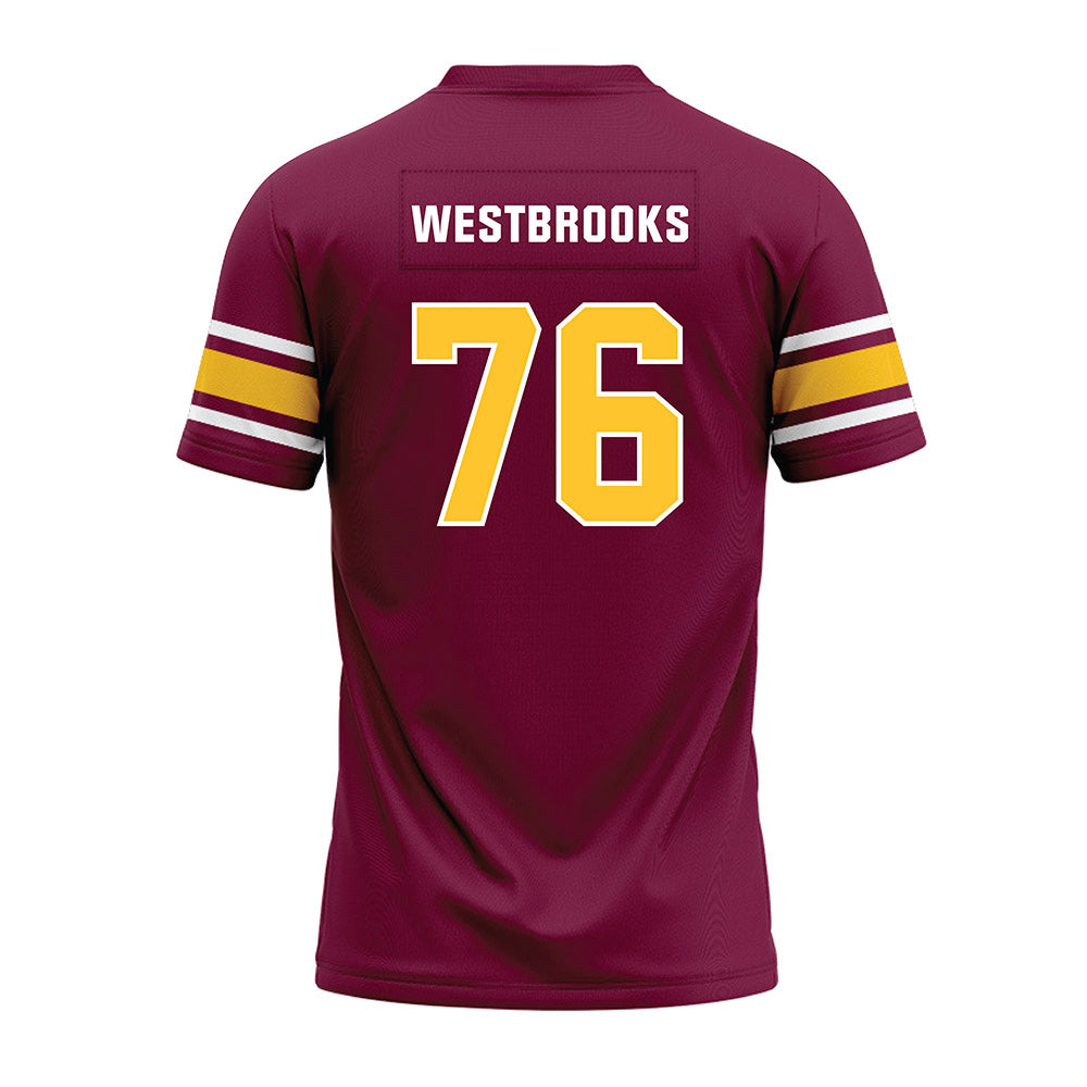 Arizona State - NCAA Football : Champ Westbrooks - Maroon Premium Football Jersey-1