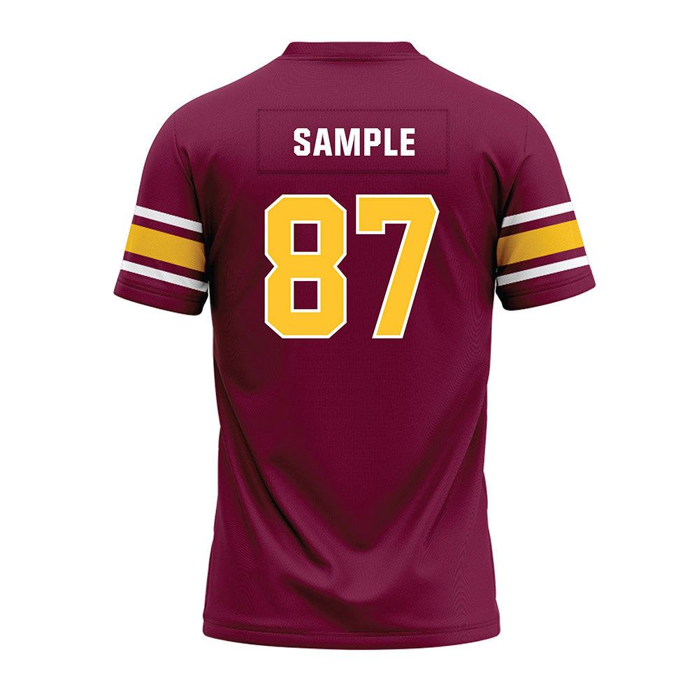 Arizona State - NCAA Football : Zechariah Sample - Maroon Premium Football Jersey