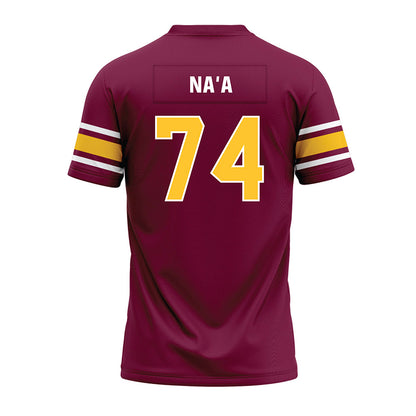 Arizona State - NCAA Football : Sean Na'a - Maroon Premium Football Jersey-1