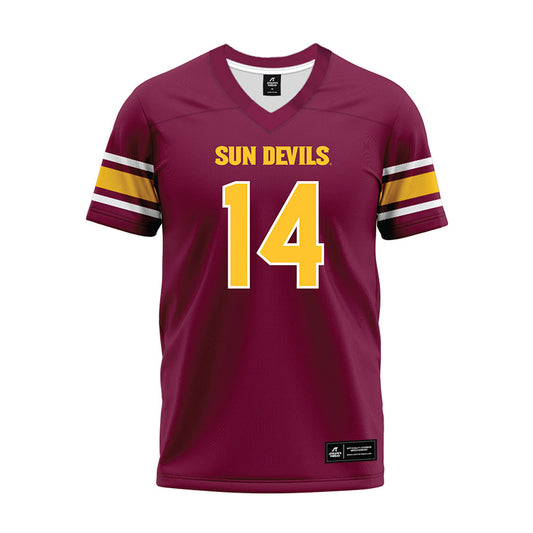 Arizona State - NCAA Football : Xavier Skowron - Maroon Premium Football Jersey-0