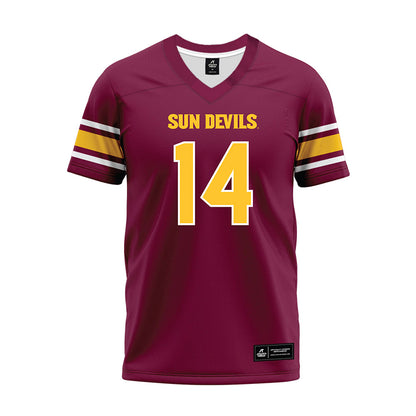 Arizona State - NCAA Football : Aaron Ia - Maroon Premium Football Jersey-0