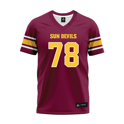 Arizona State - NCAA Football : Colby Garvin - Maroon Premium Football Jersey