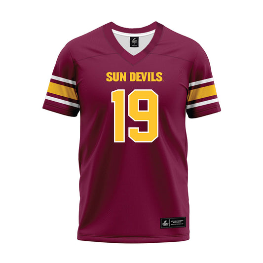Arizona State - NCAA Football : Landen Miree - Maroon Premium Football Jersey-0