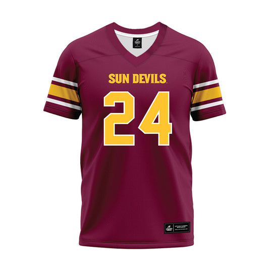 Arizona State - NCAA Football : Tate Romney - Maroon Premium Football Jersey