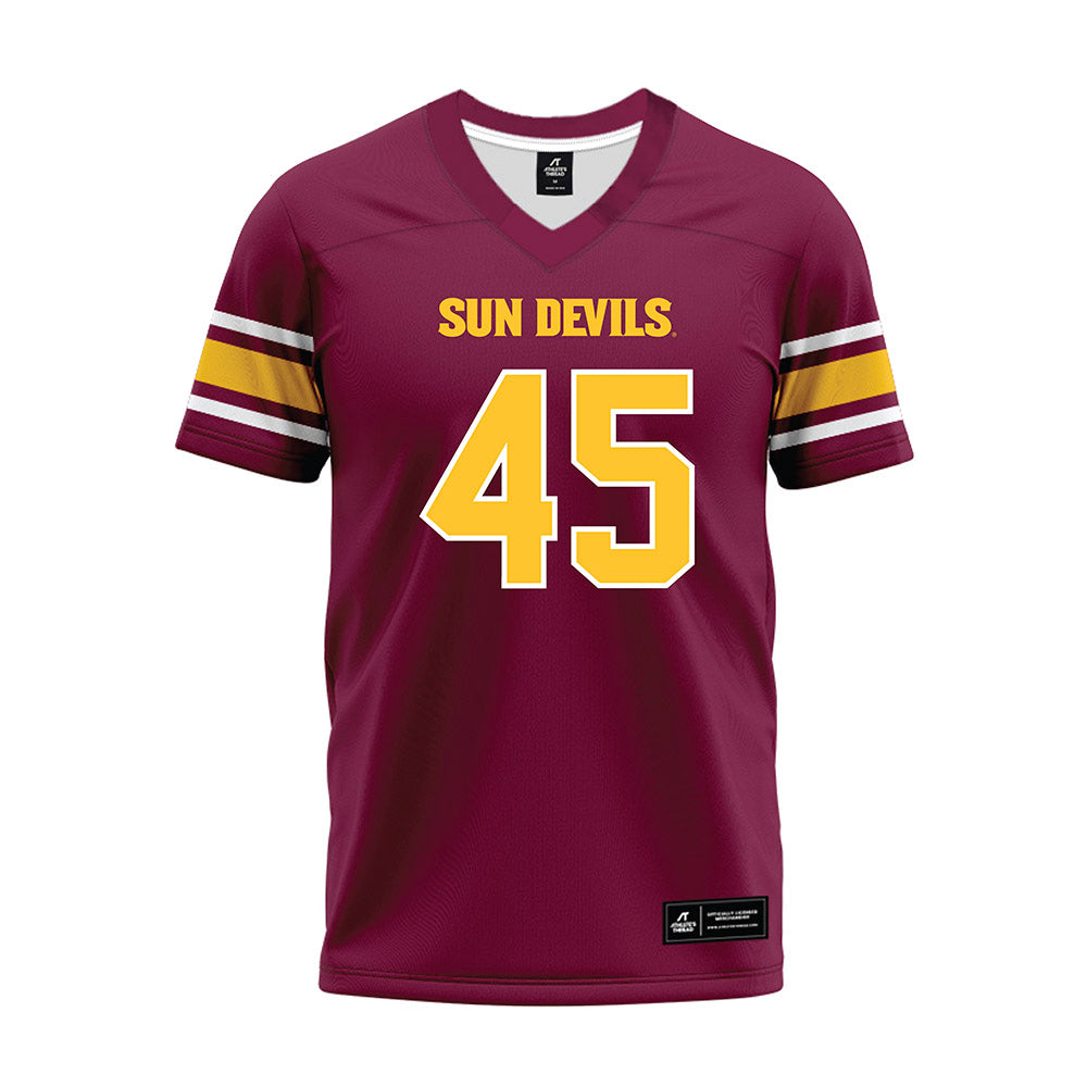 Arizona State - NCAA Football : Tristan Bacon - Maroon Premium Football Jersey-0
