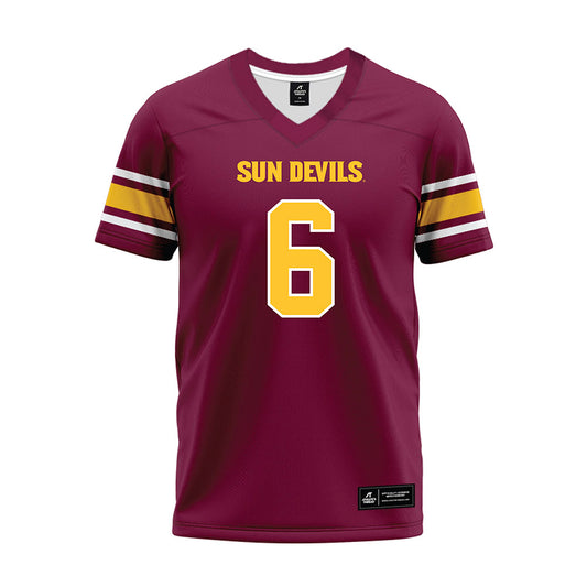 Arizona State - NCAA Football : Jeff Sims - Maroon Premium Football Jersey-0
