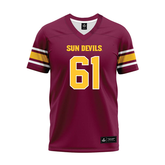 Arizona State - NCAA Football : Carson Keim - Maroon Premium Football Jersey