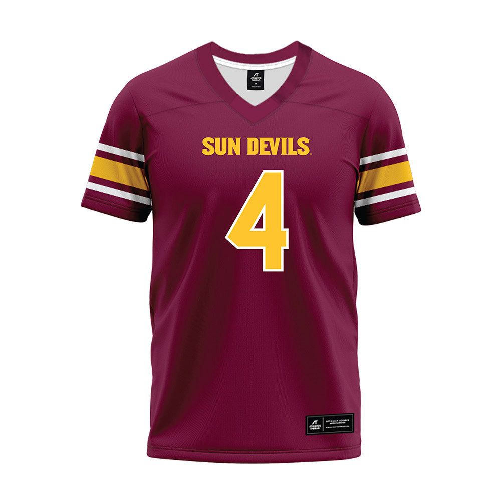 Arizona State - NCAA Football : Myles Rowser - Maroon Premium Football Jersey-0