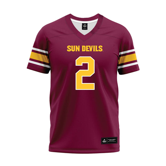Arizona State - NCAA Football : Jake Fette - Maroon Premium Football Jersey-0