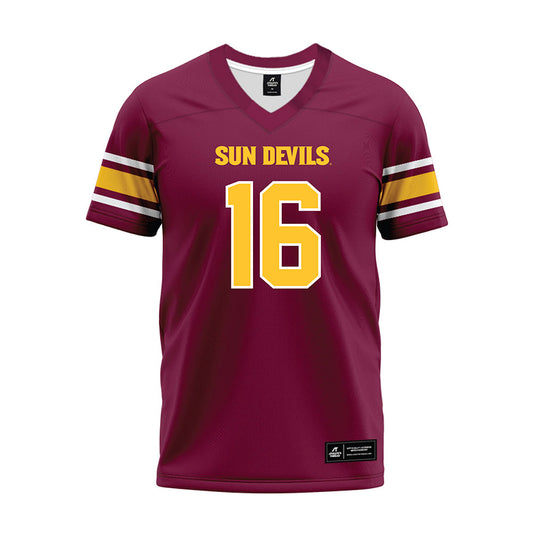 Arizona State - NCAA Football : Trenton Bourguet - Maroon Premium Football Jersey