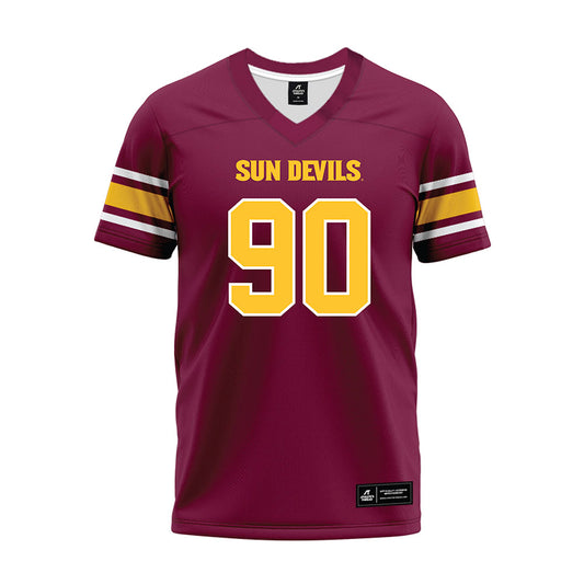 Arizona State - NCAA Football : Kyran Bourda - Maroon Premium Football Jersey