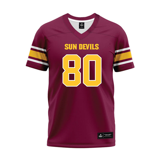 Arizona State - NCAA Football : Jayden Fortier - Maroon Premium Football Jersey