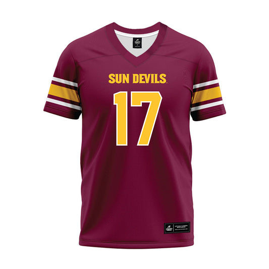 Arizona State - NCAA Football : Kaleb Black - Maroon Premium Football Jersey