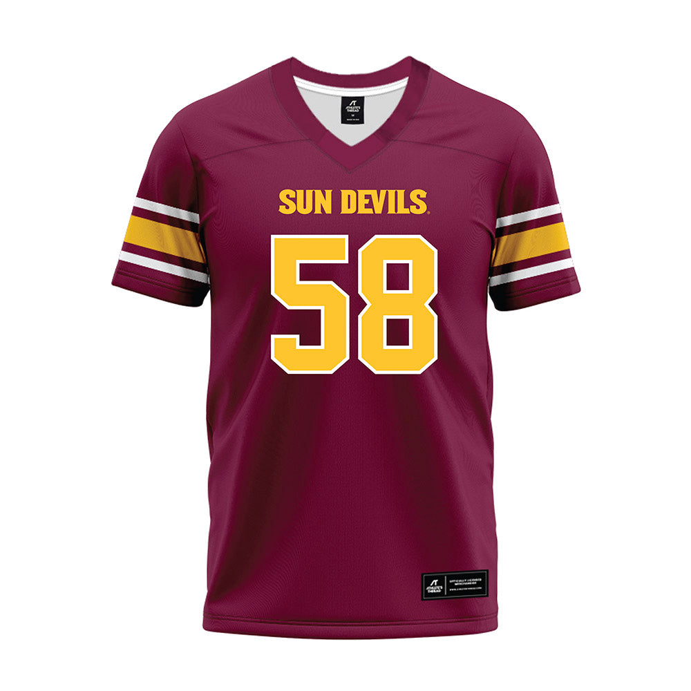 Arizona State - NCAA Football : Maxwell Lheanachor - Maroon Premium Football Jersey-0