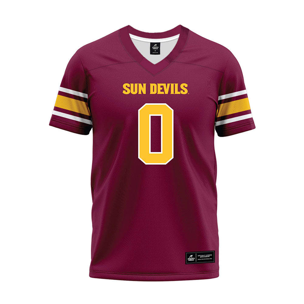 Arizona State - NCAA Football : Jordyn Tyson - Maroon Premium Football Jersey-0