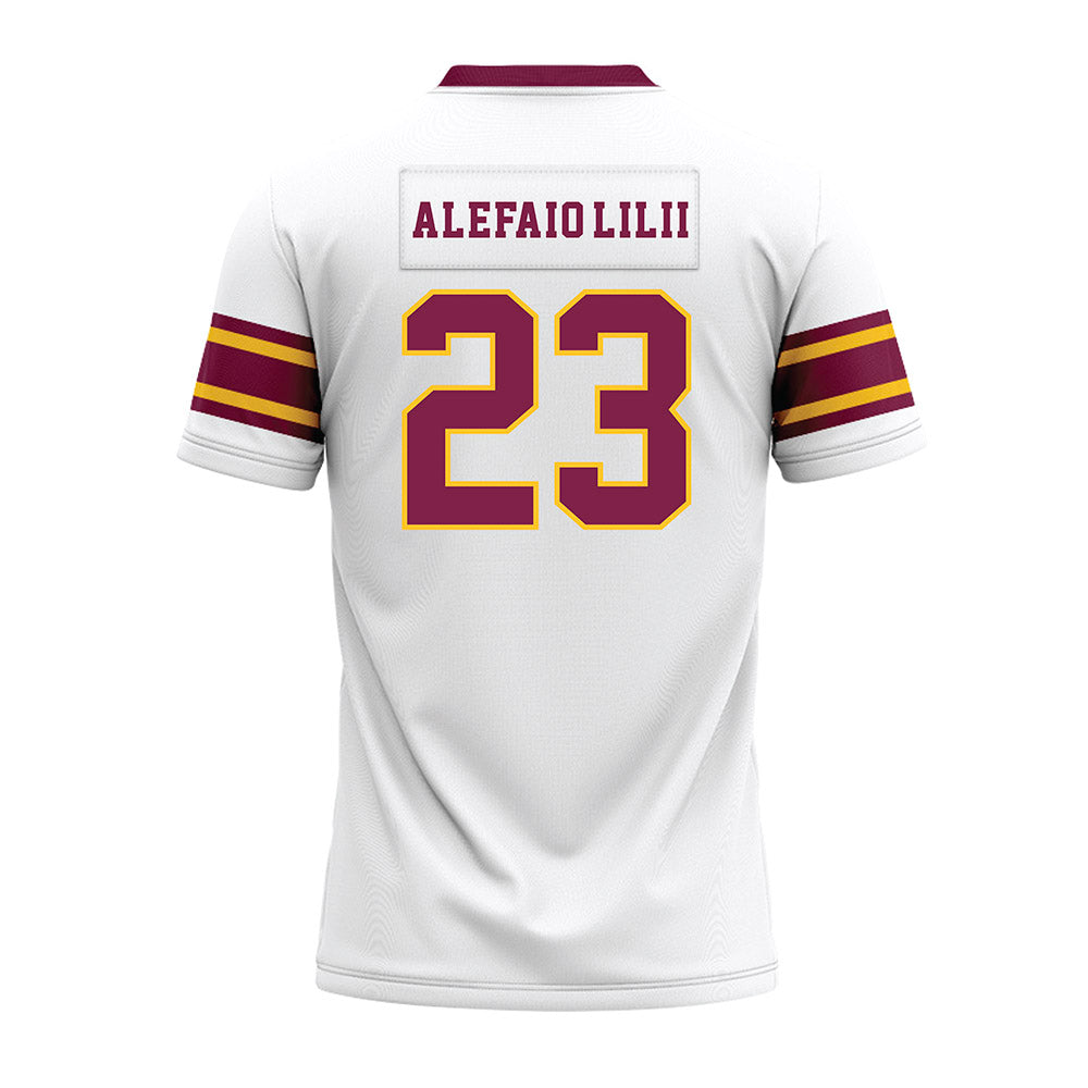 Arizona State - NCAA Football : Benjamin Alefaio-Lilii - White Premium Football Jersey-1