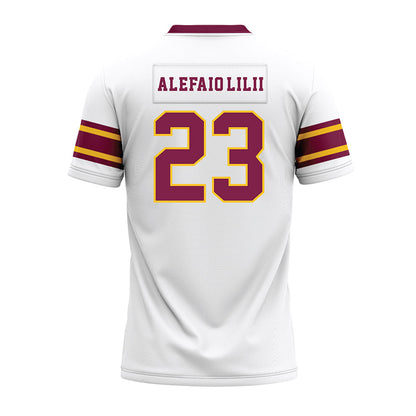 Arizona State - NCAA Football : Benjamin Alefaio-Lilii - White Premium Football Jersey-1