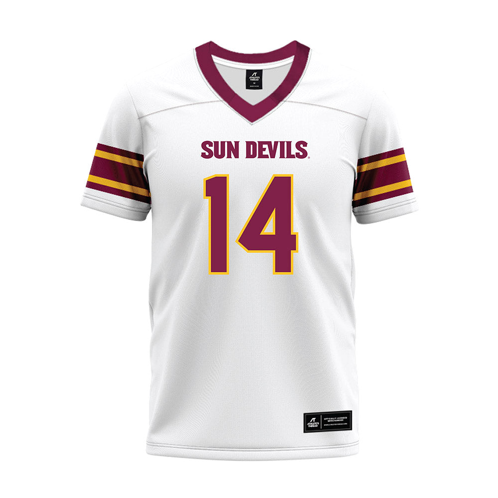 Arizona State - NCAA Football : Xavier Skowron - White Premium Football Jersey-0
