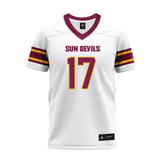 Arizona State - NCAA Football : Kaleb Black - White Premium Football Jersey