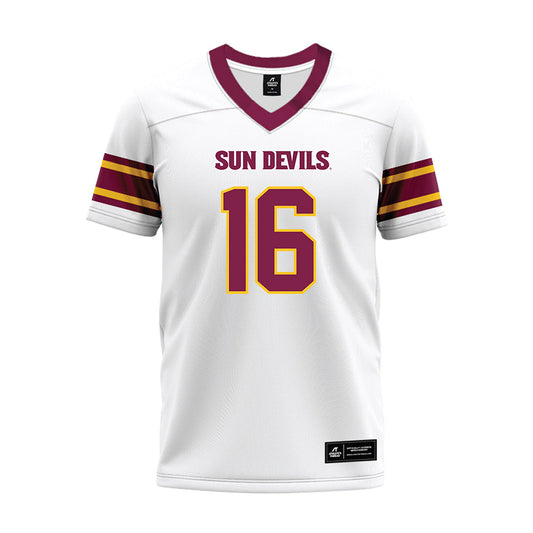 Arizona State - NCAA Football : Trenton Bourguet - White Premium Football Jersey