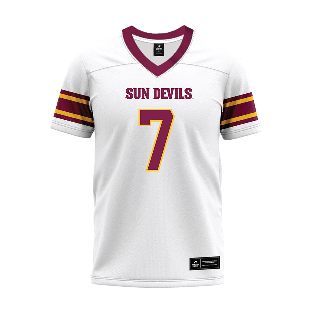 Arizona State - NCAA Football : Chamon Metayer - White Premium Football Jersey-0