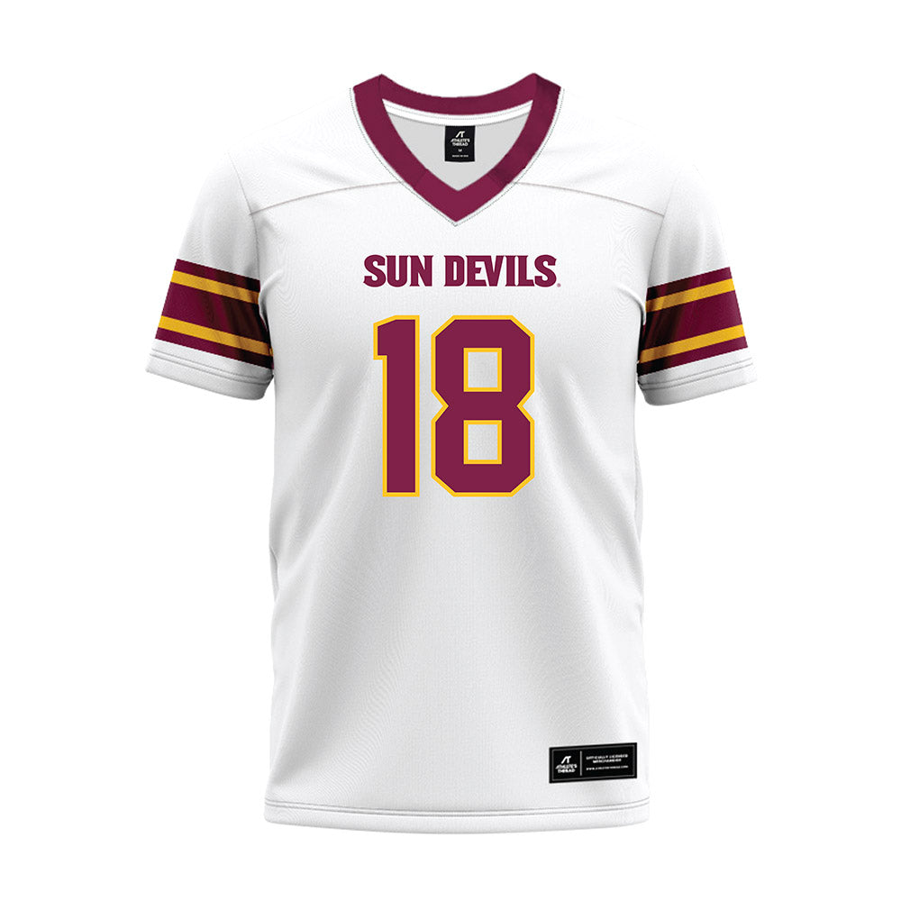 Arizona State - NCAA Football : Jalen Moss - White Premium Football Jersey-0