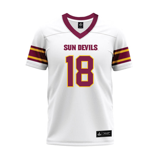 Arizona State - NCAA Football : Jalen Moss - White Premium Football Jersey-0