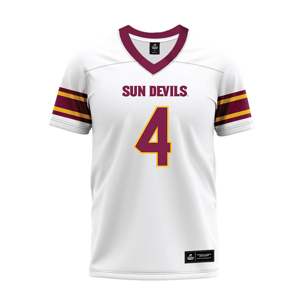 Arizona State - NCAA Football : Myles Rowser - White Premium Football Jersey-0