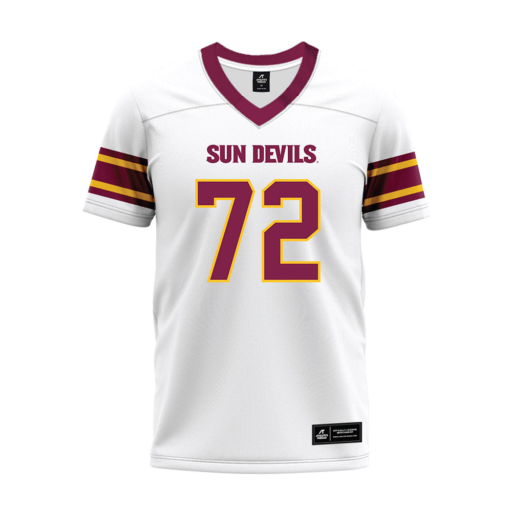 Arizona State - NCAA Football : Doughless Teloma - White Premium Football Jersey-0