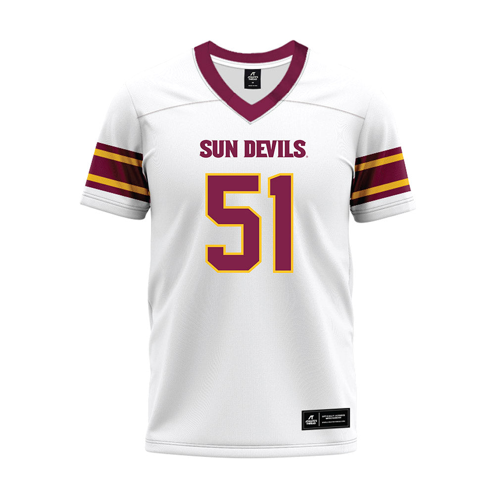 Arizona State - NCAA Football : Desean Bryant Jr - White Premium Football Jersey-0