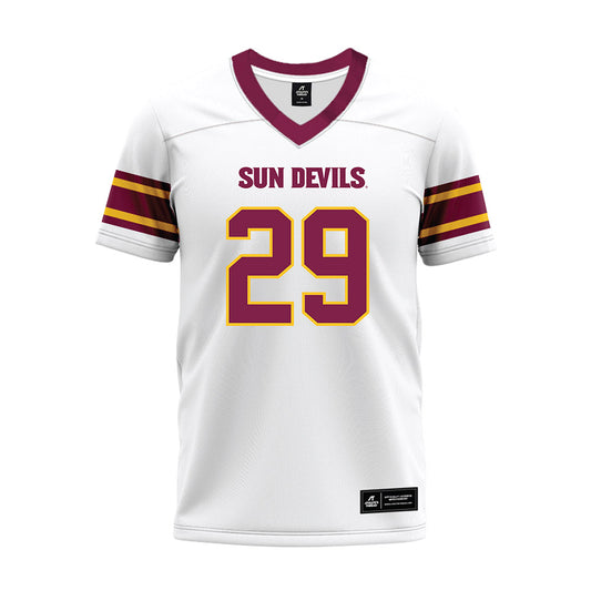 Arizona State - NCAA Football : Plas Johnson - White Premium Football Jersey