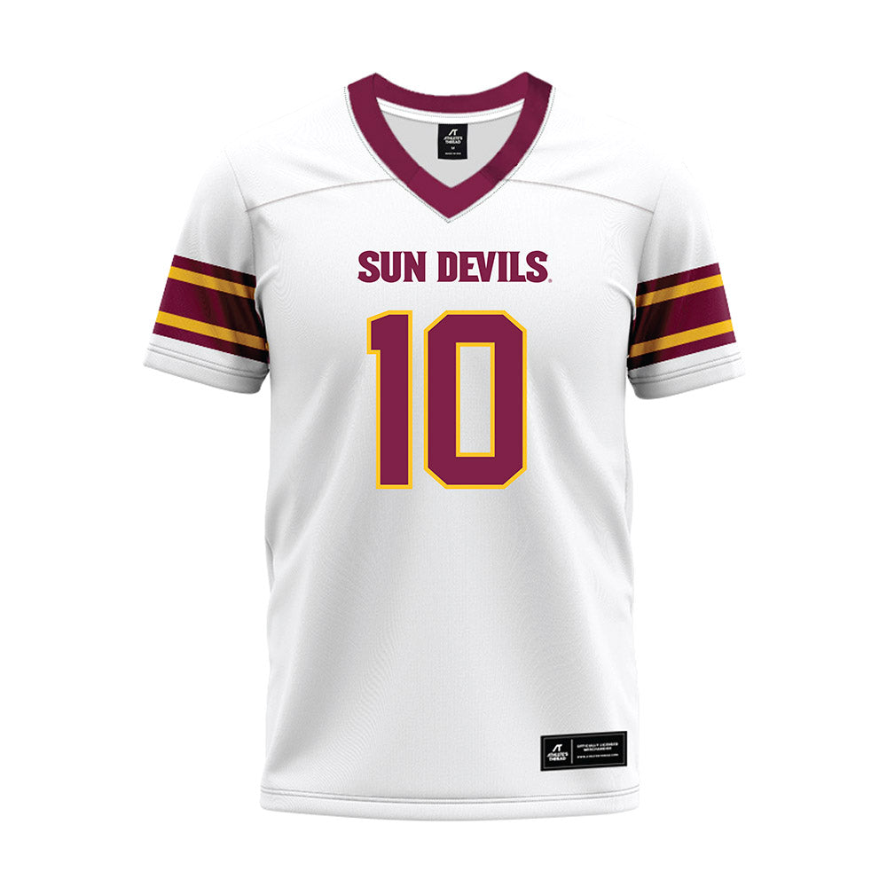 Arizona State - NCAA Football : Sam Leavitt - White Premium Football Jersey