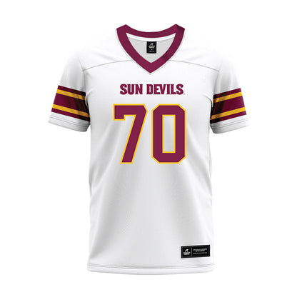 Arizona State - NCAA Football : Jalen Klemm - White Premium Football Jersey-0