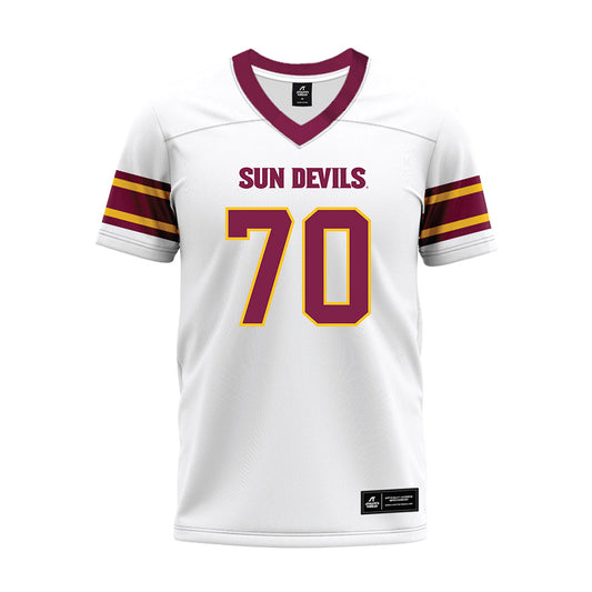 Arizona State - NCAA Football : Jalen Klemm - White Premium Football Jersey-0