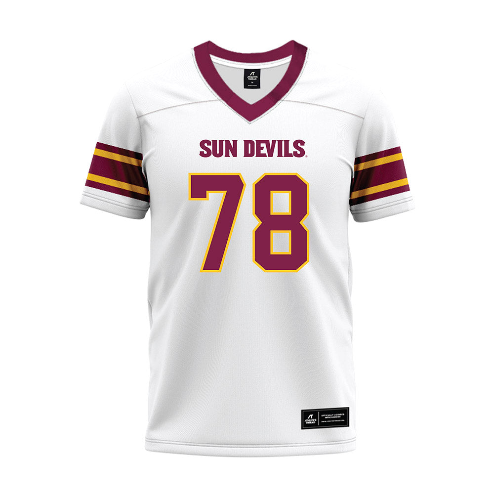 Arizona State - NCAA Football : Colby Garvin - White Premium Football Jersey