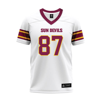 Arizona State - NCAA Football : Zechariah Sample - White Premium Football Jersey