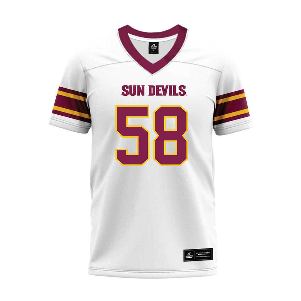 Arizona State - NCAA Football : Maxwell Lheanachor - White Premium Football Jersey-0