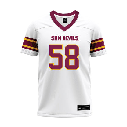 Arizona State - NCAA Football : Maxwell Lheanachor - White Premium Football Jersey-0