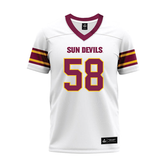 Arizona State - NCAA Football : Maxwell Lheanachor - White Premium Football Jersey-0
