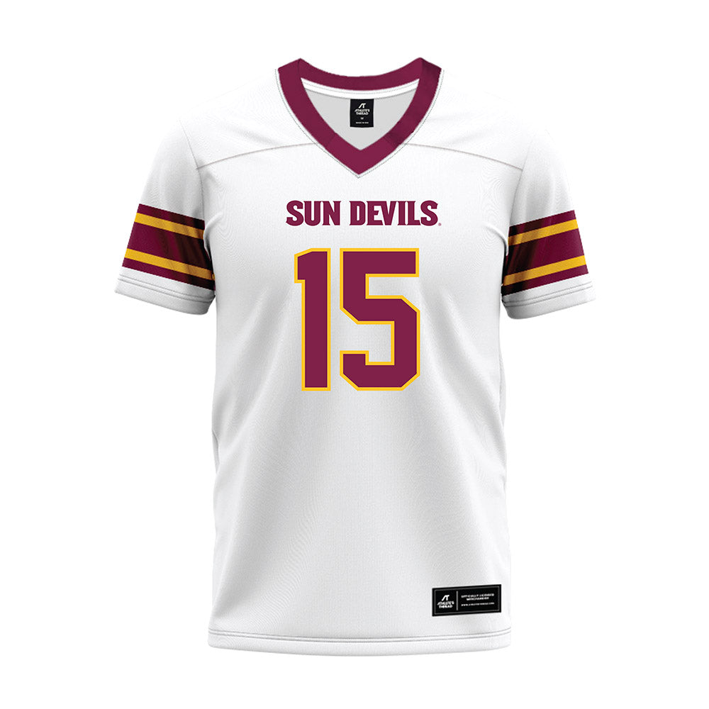 Arizona State - NCAA Football : Khamari Anderson - White Premium Football Jersey-0