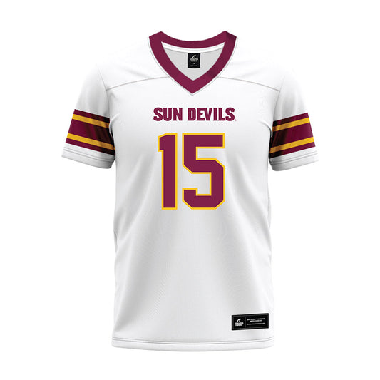 Arizona State - NCAA Football : Khamari Anderson - White Premium Football Jersey-0