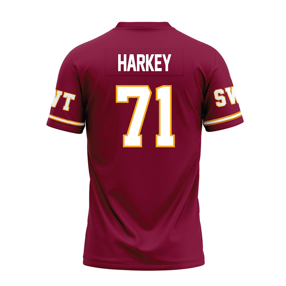 Texas State - NCAA Football : Alex Harkey - Maroon Premium Football Jersey