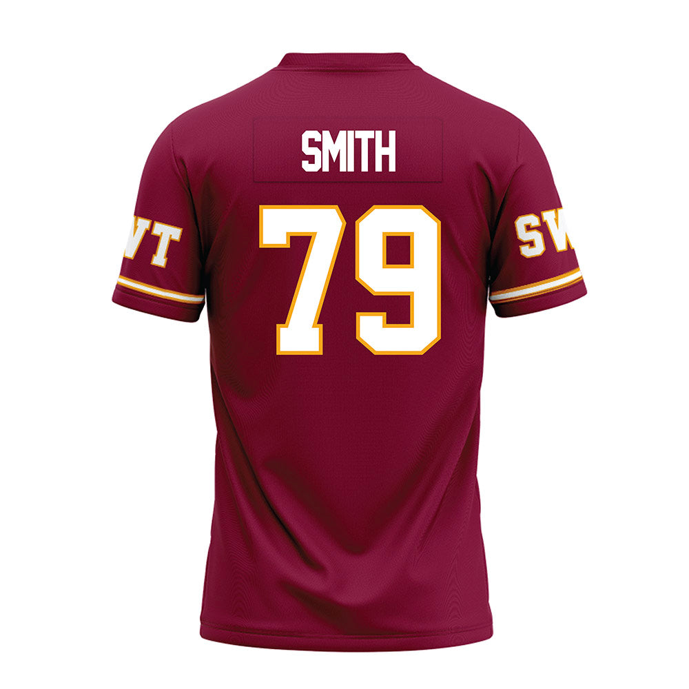 Texas State - NCAA Football : Jaydan Smith - Maroon Premium Football Jersey