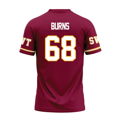 Texas State - NCAA Football : Sully Burns - Maroon Premium Football Jersey-1