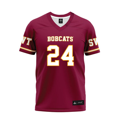 Texas State - NCAA Football : Caleb Carter - Maroon Premium Football Jersey-0
