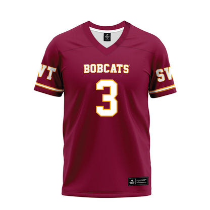 Texas State - NCAA Football : Beau Corrales - Maroon Premium Football Jersey