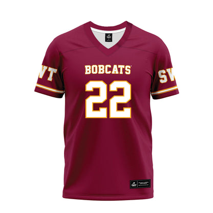 Texas State - NCAA Football : Lincoln Pare - Maroon Premium Football Jersey